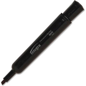 Permanent Marker, Chisel Tip, Black Ink, 12 Pack