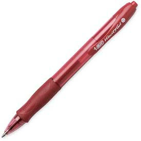 Velocity Rollerball Retractable Gel Pen, 0.7mm, Red Ink, Dozen