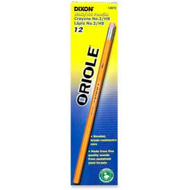 Oriole HB #2 Pencil, Nontoxic, Yellow Barrel, Dozen