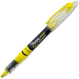 Pen Style Liquid Highlighter, Chisel Tip, Fluorescent Yellow Ink, Dozen