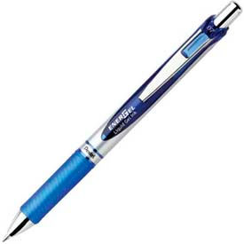 EnerGel Liquid Retractable Gel Ink Pen, Metal Tip, Refillable, 0.7mm, Blue Ink