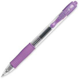 Gel Retractable Rollerball Pen, Extra Fine, 0.5mm, Purple Ink, Dozen