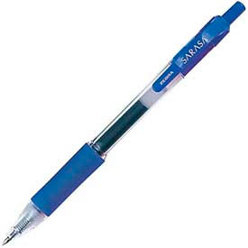 Gel Retractable Pen, Fine, 0.5mm, Blue Ink, Dozen
