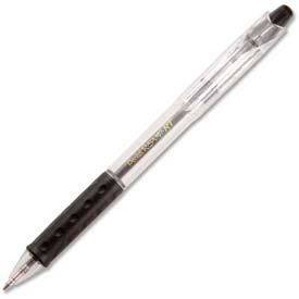 Ballpoint Retractable Pen, Refillable, Medium, Black Ink, Dozen
