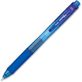 EnerGel Retractable Pen, Needle Fine Tip, 0.5mm, Blue Ink, Dozen