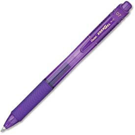 EnerGel Retractable Gel Pen, 0.7mm, Violet Ink, Dozen