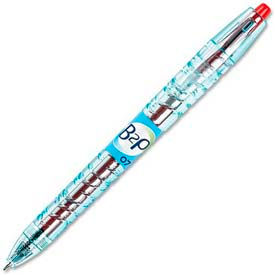 B2P Bottle-2-Pen Recycled Retractable Gel Ink Pen, Red Ink, .7mm, Dozen