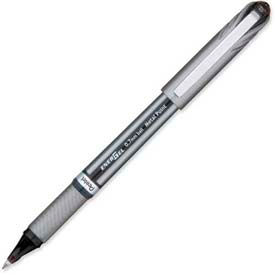 EnerGel NV Liquid Gel Pen, .7mm, Gray Barrel, Black Ink, Dozen