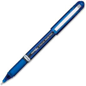 EnerGel NV Liquid Gel Pen, .5mm, Blue Barrel, Blue Ink, Dozen