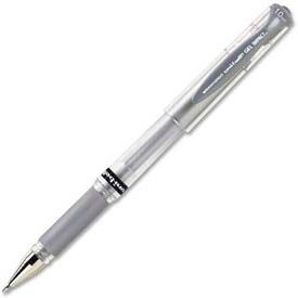 Uni-ball Gel Impact Metallic Ink Pen, 1.0mm, Metallic Silver Ink
