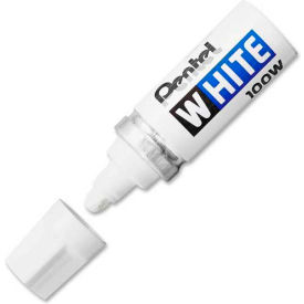 Felt Tip White Marker, Broad Point, White Ink