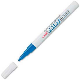 Uni Paint Marker, Oil-Based, Fine, Blue Ink
