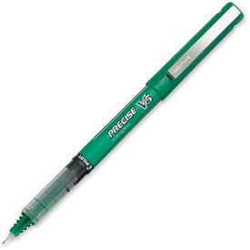 Precise V5 Rollerball Pen, Non-Refillable, Extra Fine, 0.5mm, Green Ink