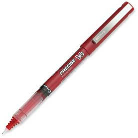 Precise V5 Rolling Ball Pen, Non-Refillable, Extra Fine, 0.5mm, Red Ink, Dozen