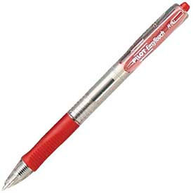 EasyTouch Ballpoint Retractable Pen, Medium, Red Ink, Dozen