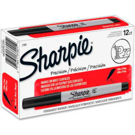 Permanent Marker, Ultra-Fine, Black Ink, Dozen