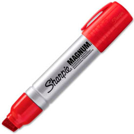 Magnum Permanent Marker, Extra Large Chisel, Red Ink