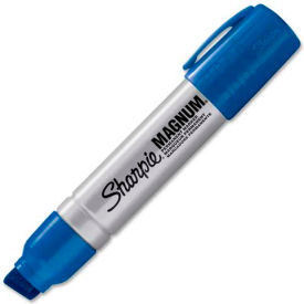Magnum Permanent Marker, Extra Large Chisel, Blue Ink