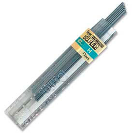 Super Hi-Polymer Lead Refill, H Leads, 0.7mm, Black, 12/Tube