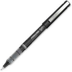 Precise V7 Rolling Ball Pen, Non-Refillable, Fine Point, 0.7mm, Black Ink, Pack of 12