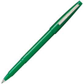 Rollerball Pen, 0.8mm, Green Barrel/Ink, Dozen