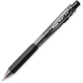 Wow!! Ballpoint Retractable Pen, Rubber Grip, Medium Point, Black Ink, Dozen