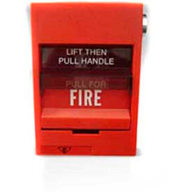 Manual Pull Station, Double Action, 1 Stg, DBLE Pole, Leads, Key Reset
