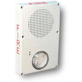 Outdoor Speaker Strobe, White, Fire Notification