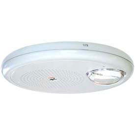 Wall Speaker with Strobe, 95-177CD, 70 V, White, Ceiling