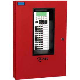 Conventional Fire Alarm Control Panels, 3 Zone, 120V, Red With Dialer