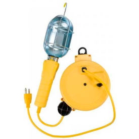 Incandescent Trouble Light - 20' 18/3 with Tap on Retractable Reel