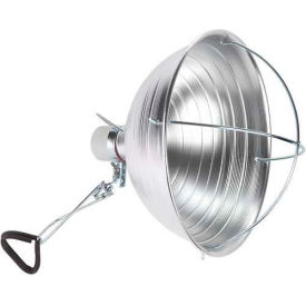 Brooder Clamp Light - 10 1/2" Aluminum Reflector & Porcelain Ceramic Socket - 6' 18/2 SJT Cord