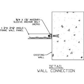 Wall Anchor, Masonry Connection Pack, Qty. of 4
