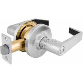 Commercial Cylindrical Lockset Lever, Passage, Brushed Chrome