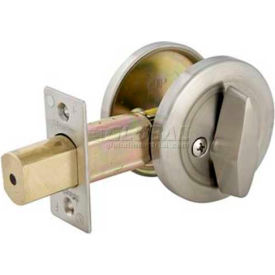 Commercial One-Sided Cylinder Deadbolt, Brushed Chrome