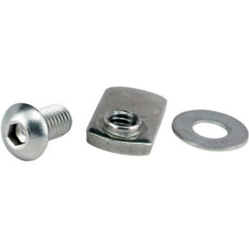 5/16-18 x 5/8" Button Head Socket Cap Screw, Washer, Slide-In Economy T-Nut