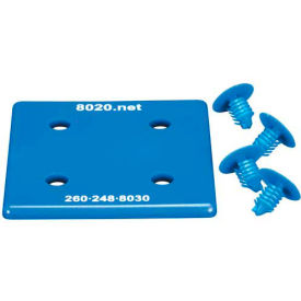2050BLU 3030 / 3030 Lite End Cap, 3" x 3" x 3/16", Blue