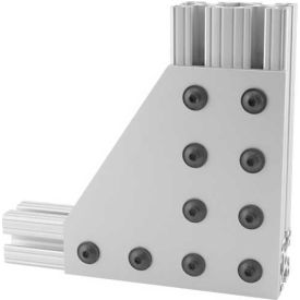 80/20 4127 10 S 10 Hole 90 Degree Angled Flat Plate, 4"L