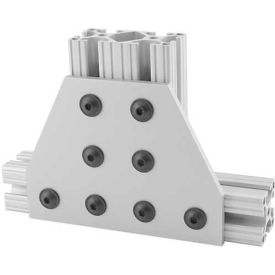 80/20 8 Hole Tee Flat Plate, 4.5" L