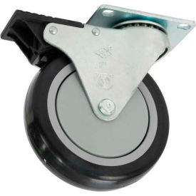 80/20 Deluxe Flange Mount Caster, Swivel with Brake