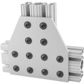 80/20 15 S 12 Hole Tee Flat Plate, 6" L