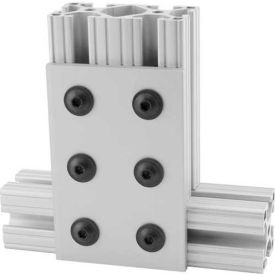 6 Hole Rectangular Flat Plate, 3" L