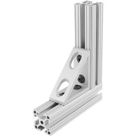 80/20 4 Hole Inside Gusset Corner Bracket, 2"W