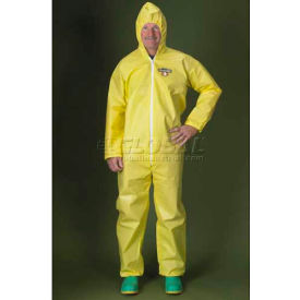 ChemMax1 Coverall, Attached Hood, Elastic Wrists & Ankles, L, 25/Case