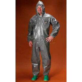 ChemMax3 Coverall, Hood, Elastic Face, Wrists & Ankles, Size XL, 6/Case
