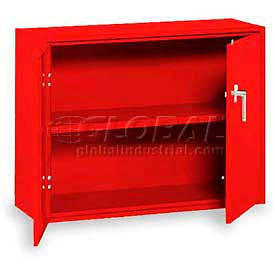 Handy Wall Mount Cabinet, 30"W x 13"D x 27"H, Textured Cherry Red