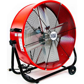 24" Heavy Duty Roll-Around Tilt Portable Barrel Fan 4000 CFM