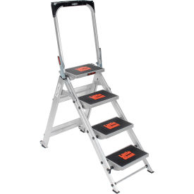 Safety Aluminum Step Ladder - 4 Step - 10410BA