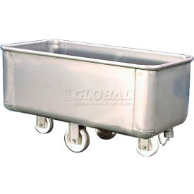 Stainless Steel Bulk Truck with Drain & Cap 800 Lb. Capacity