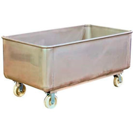 Stainless Steel Bulk Truck with Drain and Cap 1100 Lb. Capacity